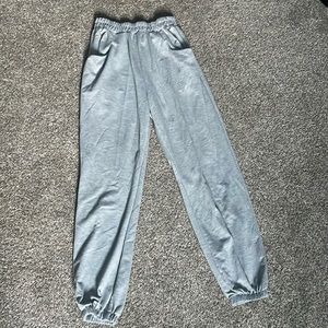 Grey sweatpants.